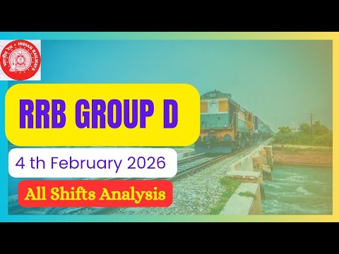 RRB GROUP D 4TH FEBRUARY 2026 ALL SHIFTS ANALYSIS | RRB GROUP D 2026 EXAM REVIEW TODAY #rrbgroupd 
