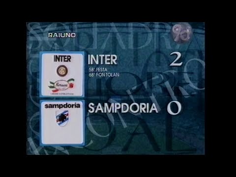 1994-95 (16^ - 15-01-1995) INTER-Sampdoria 2-0 [Festa,D.Fontolan] Servizio 90°Minuto Rai1
