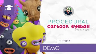 Procedural Cartoon Eyeball video thumbnail