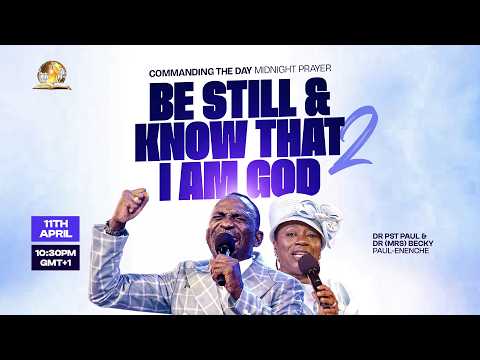 COMMANDING THE DAY MIDNIGHT PRAYER|| BE STILL AND KNOW THAT I AM GOD PART 2|| 11-04-2026