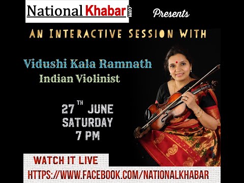 Indian Violinist Kala Ramnath on NationalKhabar also known as 'The Singing Violion'