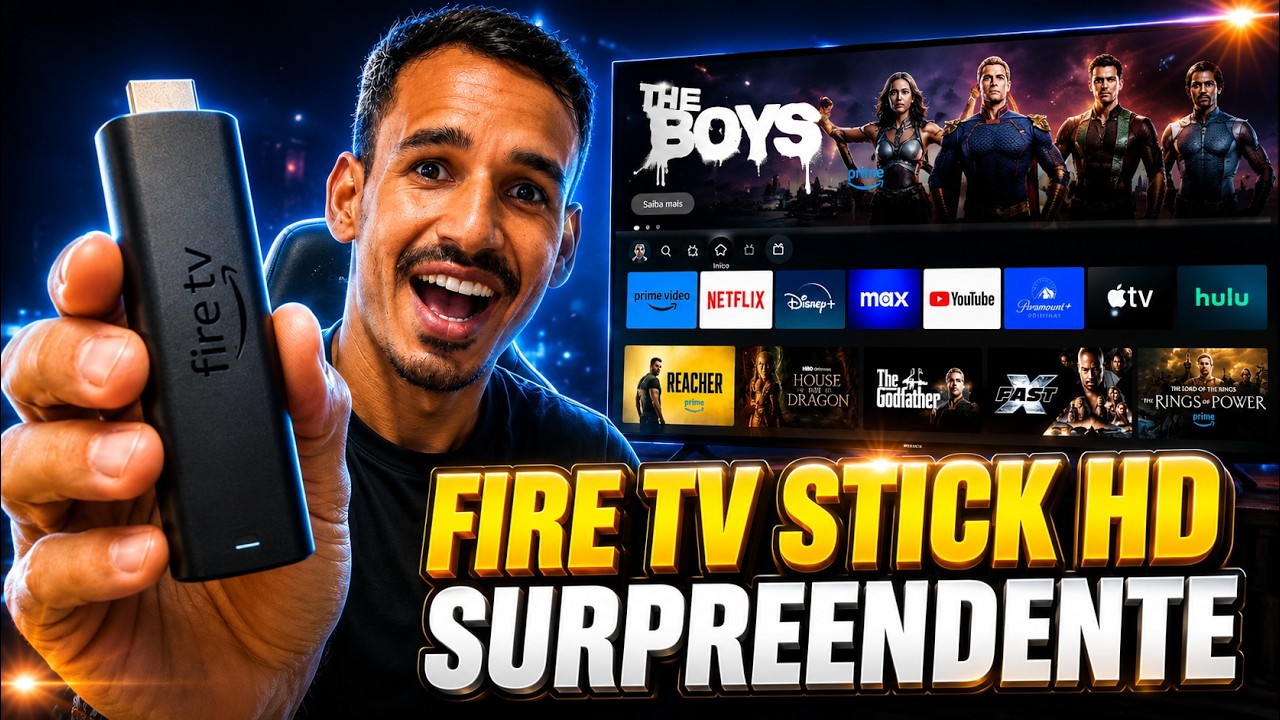 REVIEW! A AMAZON SURPREENDEU COM ESSE FIRE TV STICK HD!VALE A PENA?