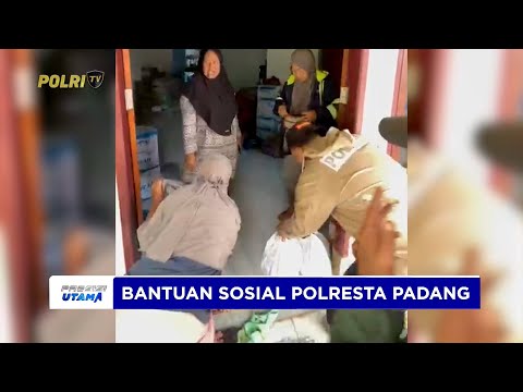 POLRESTA PADANG SALURKAN BANTUAN SOSIAL UNTUK MASYARAKAT TERDAMPAK BENCANA