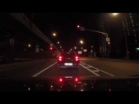 Night driving in Moscow area | Ночная дорога в Москве и области