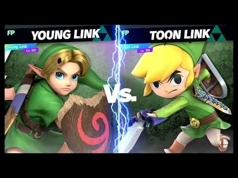 Super Smash Bros Ultimate Amiibo Fights – Young Link vs the World #41 Young Link vs Toon Link