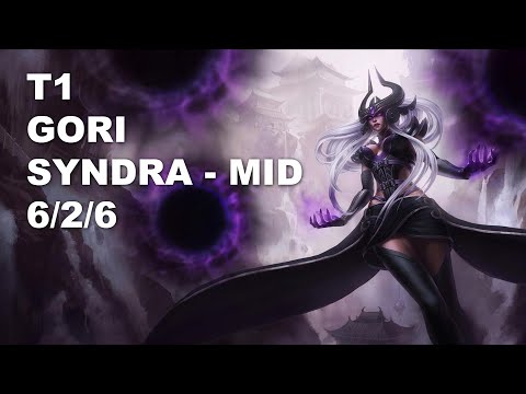 T1 Gori Mid Syndra vs Zoe - KR Grandmaster Patch 10.8
