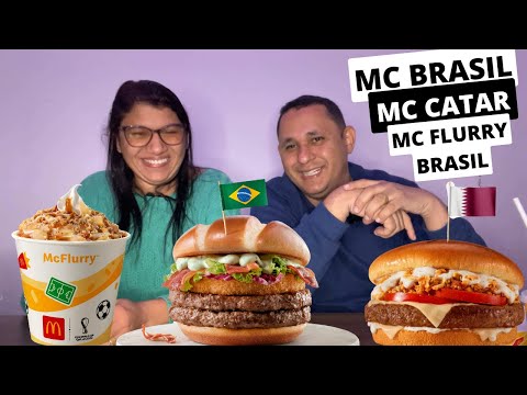 PROVAMOS: McBRASIL e McCATAR os Sanduíches da Copa 2022 🍔McDonalds