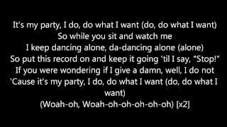 Jessie J It&#39;s My Party Lyrics