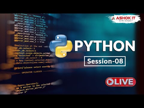 Python Session 08 Ashok It