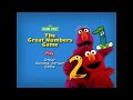 Sesame Street The Great Numbers Game For DVD Main Menu