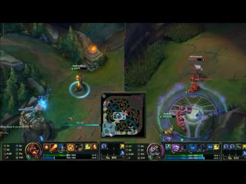 Brand Mid vs Caitlyn Mid - Nasus Top vs Yasuo Top - An ace leads to a comeback - Preseason 7