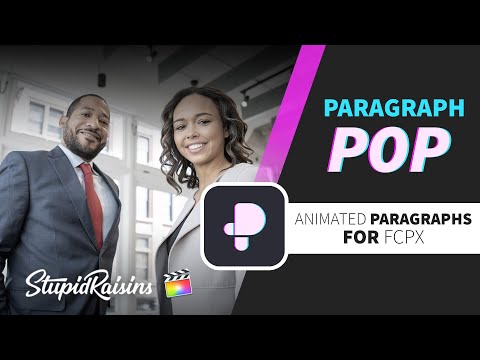 Paragraph Pop - Final Cut Pro Titles and Transitions to Animate and Display Large amounts of Text