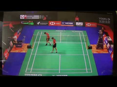 [Badminton Highlights]-Brian Yang (CAN) vs Shi Yu Qi (CHN)-Oct 2022 Denmark Open