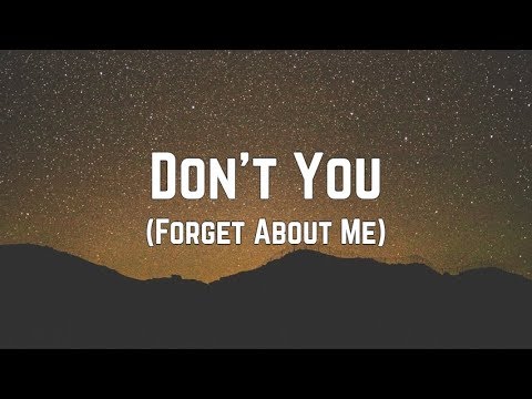 Simple Minds - Don’t You (Forget About Me) (Lyrics)