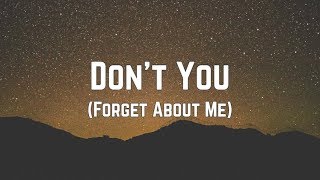 Video thumbnail of "Simple Minds - Don’t You (Forget About Me) (Lyrics)"