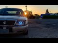 Custom Color Chasing Halo/Angel EyeHeadlights #fyp #GrandMarquis #ShadezLighting #Automotivelighting