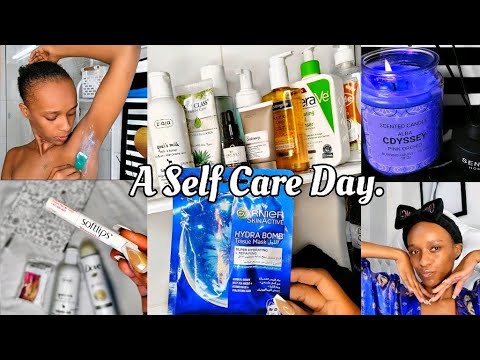 SELF CARE DAY🚿🪒💙(Hair, skincare, shaving) feel Good Thursday👌