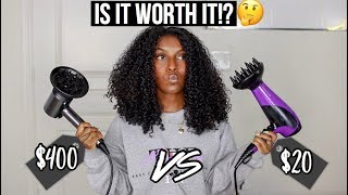 DIFFUSER BATTLE ON CURLY HAIR! Dyson Supersonic VS Remington!