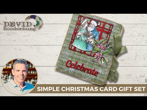 simple Christmas Card Gift Set with Matching Folio #handmade #christmascards #handmadecraft