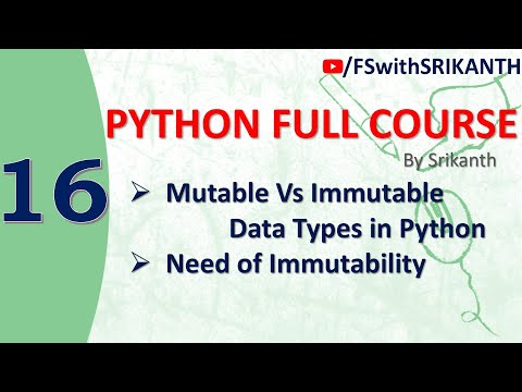 Python_16 Mutable Vs Immutable Data Types In Python Need Of Immutability Python 2023