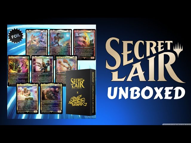 Vídeo relacionado con Magic TCG The Gathering Secret Lair: x Street Fighter (edición de aluminio)