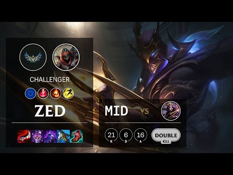 Zed Mid vs LeBlanc - EUW Challenger Patch 12.3