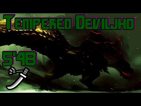 MHWorld - Tempered Deviljho 歴戦イビルジョー Solo [5'48] Longsword