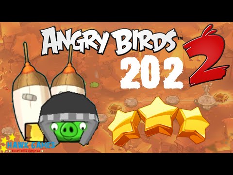 Angry Birds 2 - 3 Stars Walkthrough Level 202 [4K 60FPS]