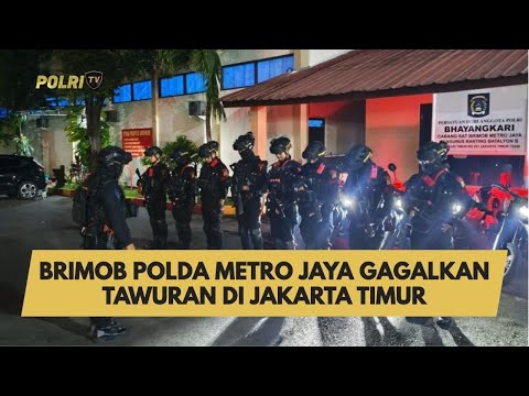 BRIMOB POLDA METRO JAYA GAGALKAN TAWURAN DI JAKARTA TIMUR