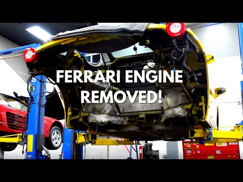 WE HAD TO REMOVE THE ENGINE OF THIS FERRARI!