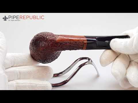 Mastro de Paja MDP#3 Sangestrahlte Pfeifen Bent Billiard Einzelstück