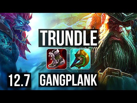 TRUNDLE vs GANGPLANK (TOP) | Rank 9 Trundle, 3/2/9 | NA Grandmaster | 12.7