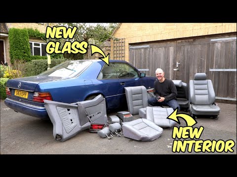 Putting a New Leather Interior and changing the windows in The BisMerc! Mercedes W124 300CE