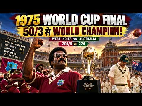 1975 World Cup Final: 50/3 से World Champion! | West Indies vs Australia Full Story