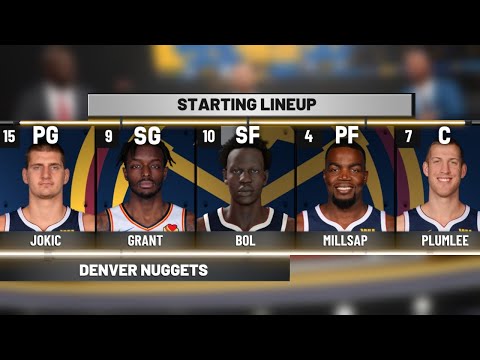 NBA 2K20 Bol Bol My Career - Using the Nuggets Cheese Lineup