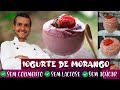 DANONINHO STRAWBERRY YOGURT HOMEMADE DELICIOUS VEGAN RAW
