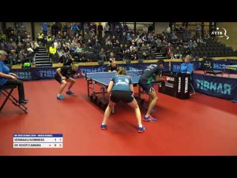 NK 2020 mixed dubbel finale: Rajko Gommers/Kim Vermaas - Gabrielius Camara/Sanne de Hoop