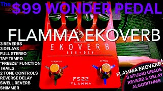 Video thumbnail for FLAMMA EKOVERB - Reverb & Delay Pedal FS22 -review by Hats & Guitars! by KEVIN’S HATS & GUITARS -(KTG Hats)