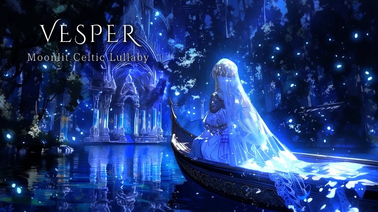 A Shrine Maiden's Pilgrimage Through the Moonlit Forest | Celtic Fantasy Lullaby for Deep Sleep