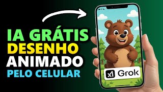 Criar Desenho Animado pelo Celular com IA GRÁTIS [Grok App]