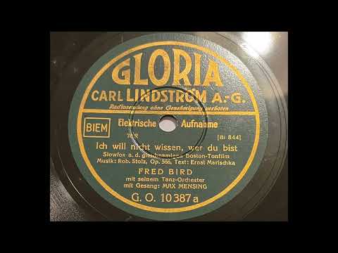 Fred Bird & Max Mensing - Ich will nicht wissen wer du bist