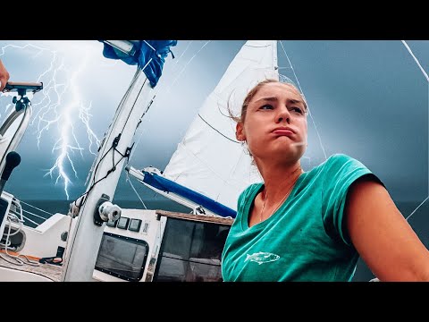 Our most ANXIOUS offshore SAIL yet (pirates and lightning)