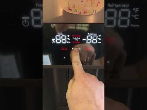 Frigidaire double door fridge malfunction. Interior lights off and all door lights on and beeping.