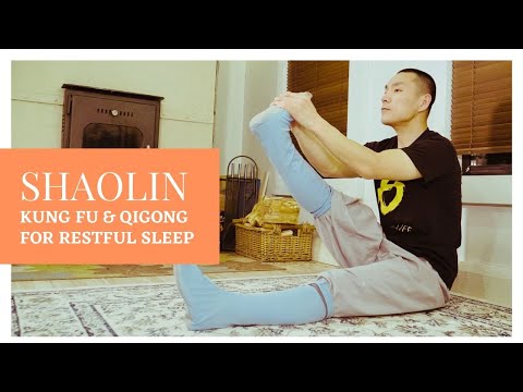 Shaolin Qi Gong for Deep Sleep – 15 Min Guided Breathing, Stretching & Meditation