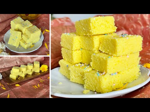 Yellow Barfi Fiji Style | How to make Fiji Style Barfi | Best Fiji Barfi | Milk Powder Barfi
