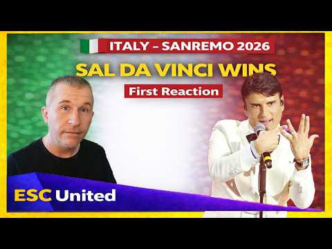 Sal Da Vinci – “Per sempre sì” | Italy Eurovision 2026 Reaction 🇮🇹
