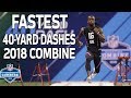 The Fastest 40-Yard Dash Times of 2018! | NFL Combine Highlights The Fastest 40-Yard Dash Times of 2018! | NFL Combine Highlights