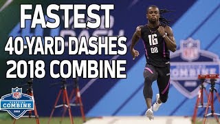 The Fastest 40-Yard Dash Times of 2018! | NFL Combine Highlights