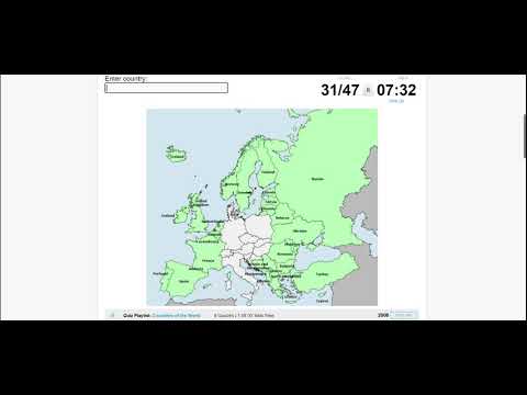 Former Countries of Europe Sporcle World Record(44 Seconds)