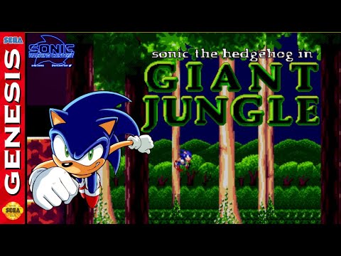 Sonic the Hedgehog in Giant Jungle - Hack of Sonic 1 [Sega Genesis]